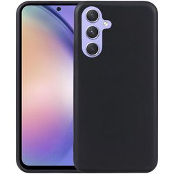 Mobigear Basics Samsung Galaxy A54 Hülle Flexibles TPU Backcover - Schwarz