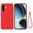 Mobigear Rubber Touch Samsung Galaxy A37 Silikon Hülle Backcover - Rot