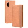 Mobigear Sensation Samsung Galaxy Xcover Pro Hülle Klapphülle Geldbörse - Cognac