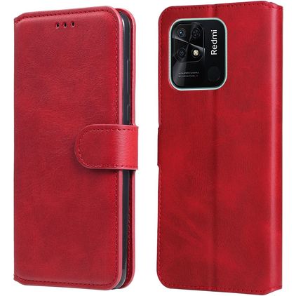 Mobigear Wallet Xiaomi Redmi 10C Hülle Klapphülle Geldbörse - Rot