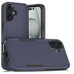 Mobigear Heavy Armor iPhone 16 Plus Hülle Hardcase Backcover Stoßfest - Dunkelblau