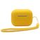 Mobigear Lanyard Apple AirPods Pro 2 Hülle Silikon (flexibel) - Gelb