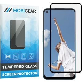 Mobigear Premium OPPO A52 Panzerglas Gehärtetes Glas Displayschutz - Hüllenfreundlich - Schwarz