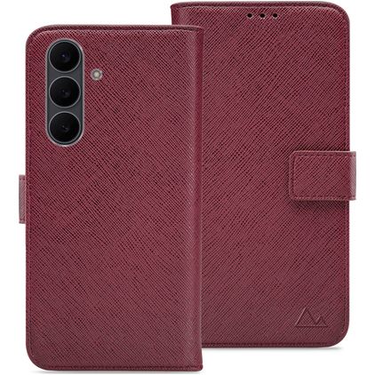 My Style Flex Wallet Samsung Galaxy S25 FE Hülle Klapphülle Geldbörse - Bordeaux