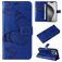 Mobigear Butterfly iPhone 16 Pro Max Hülle Klapphülle Geldbörse - Blau