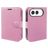 Mobigear Classic iPhone Duo Hülle Klapphülle Geldbörse - Pink
