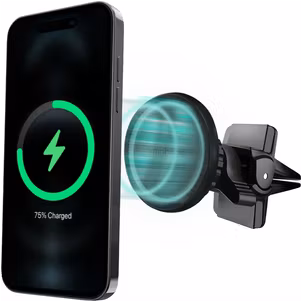 Mobilize Wireless Charge MagSafe Autohalterung Lüftungsgitter Magnetisch Universal - Schwarz