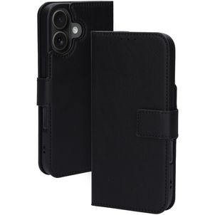Mobiparts Classic Wallet MagSafe iPhone 16 MagSafe Hülle Klapphülle Geldbörse - Schwarz