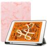 Mobigear Tri-Fold Marble iPad Air 3 (2019) Hülle Klapphülle + Stifthalter - Pink