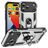 Mobigear Armor Ring iPhone 17 Pro Max Hardcase Backcover Shockproof mit Ringhalter - Silber