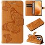 Mobigear Butterfly Xiaomi 14T Pro Hülle Klapphülle Geldbörse - Cognac