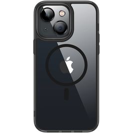 Valenta Trend iPhone 13 MagSafe Hülle Hardcase Backcover - Transparent / Schwarz