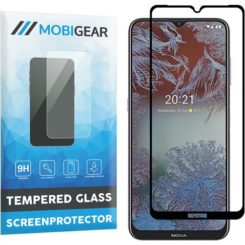 Mobigear Premium Nokia G10 Panzerglas Gehärtetes Glas Displayschutz - Hüllenfreundlich - Schwarz