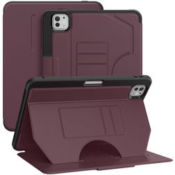 Mobigear Magnetic Folio iPad Pro 11 Zoll (2024) Klapphülle + Stylus-Halter - Lila