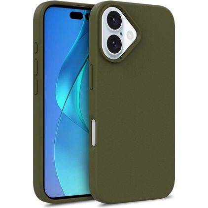 Mobigear Bio iPhone 16 Hülle Umweltfreundliches Backcover - Grün