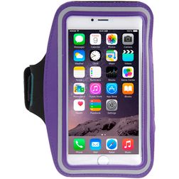 Mobigear Handyhalterung Joggen iPhone 8 Plus Sporthülle Neopren Sportarmband - Lila