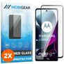 Mobigear Premium Motorola Moto G200 5G Panzerglas Gehärtetes Glas Displayschutz - Hüllenfreundlich - Schwarz (2er Pack)