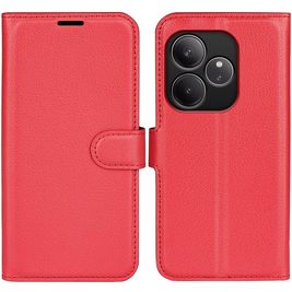 Mobigear Classic Realme GT 6 Hülle Klapphülle Geldbörse - Magenta