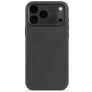 Decoded iPhone 17 Pro Hülle Echtes Leder Backcover Stoßfest - Schwarz