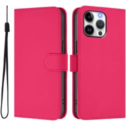 Mobigear Urban Wallet iPhone 16 Pro Max Hülle Klapphülle Geldbörse - Magenta