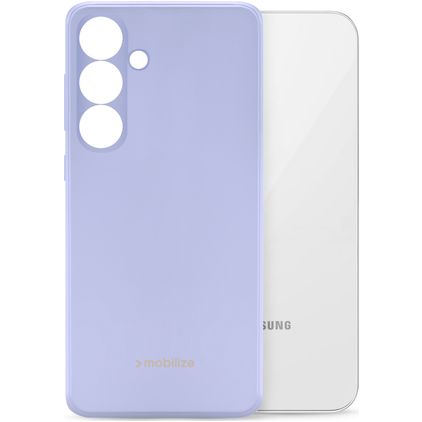Mobilize Rubber Gelly Samsung Galaxy S24 Hülle Flexibles TPU Backcover - Pastel Purple