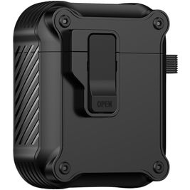 Mobigear Armor Clip Apple AirPods 1 Hardcase Hülle - Schwarz