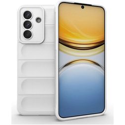 Mobigear Bumpy Samsung Galaxy A57 Hülle Flexibles TPU Backcover - Weiß