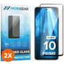 Mobigear Premium Xiaomi Redmi 10 4G Panzerglas Gehärtetes Glas Displayschutz - Hüllenfreundlich - Schwarz (2er Pack)