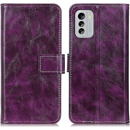 Mobigear Basic Nokia G60 5G Klapphülle Portemonnaie - Lila