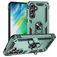 Mobigear Armor ring Samsung Galaxy S24 FE Hardcase Backcover Shockproof mit Ringhalter - Grün