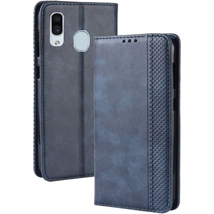 Mobigear Sensation Samsung Galaxy A20e Klapphülle Portemonnaie - Blau