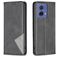 Mobigear Rhombus Slim Motorola Moto G85 Hülle Klapphülle - Schwarz