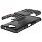 Mobigear Tire Sony Xperia 10 Hülle Hardcase Backcover Stoßfest mit Ständer - Schwarz