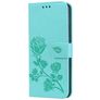 Mobigear Roses Huawei Mate 20 Pro Hülle Klapphülle Geldbörse - Türkis