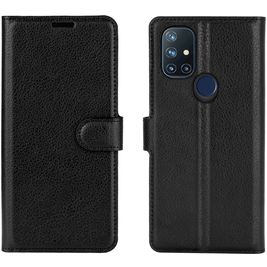 Mobigear Classic OnePlus Nord N10 5G Hülle Klapphülle Geldbörse - Schwarz