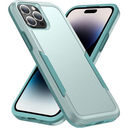Mobigear Heavy Armor iPhone 14 Pro Hülle Hardcase Backcover Stoßfest - Grün