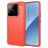 Mobigear Brushed Slim Xiaomi 15 Hülle Flexibles TPU Backcover - Rot