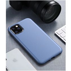 Mobigear Bio iPhone 11 Hülle Umweltfreundliches Backcover - Blau