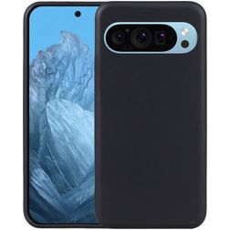 Mobigear Basics Google Pixel 9 Pro XL Hülle Flexibles TPU Backcover - Schwarz