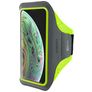 Mobiparts Comfort Fit Handyhalterung Joggen iPhone X Sporthülle Neopren Sportarmband - Neon Green