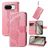 Mobigear Butterfly Google Pixel 8 Hülle Klapphülle Geldbörse - Pink