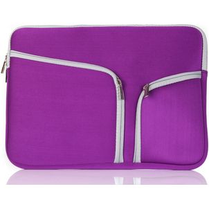 Mobigear Double Zipper Neopren Laptop Sleeve 15 - 16 Zoll Laptop Hülle - Lila