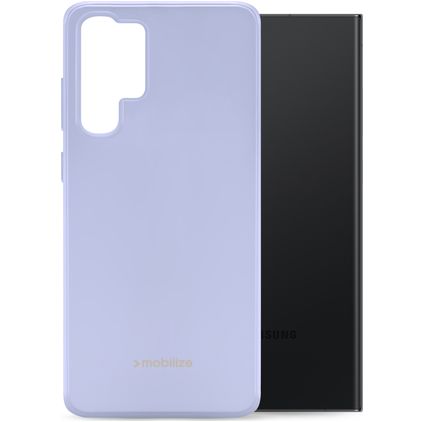 Mobilize Rubber Gelly Samsung Galaxy S23 Ultra Hülle Flexibles TPU Backcover - Pastel Purple