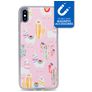 My Style Magneta iPhone XS Max Hülle Flexibles TPU Backcover - Pink Alpaca