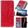 Mobigear Basic Samsung Galaxy S21 FE Hülle Klapphülle Geldbörse - Rot