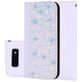 Mobigear Croco Glitter Samsung Galaxy S10e Hülle Klapphülle Geldbörse - Weiß