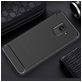 Mobigear Brushed Slim Samsung Galaxy A8 (2018) Hülle Flexibles TPU Backcover - Schwarz