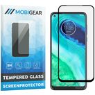 Mobigear Premium Motorola Moto G8 Panzerglas Gehärtetes Glas Displayschutz - Hüllenfreundlich - Schwarz