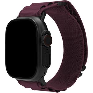 Mobilize Alpine Nylon Apple Watch Armband Dornschließe - 49/46/45/44 mm - Bordeaux