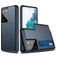 Mobigear Card Samsung Galaxy S21 Ultra Hülle Hardcase Backcover Stoßfest mit Kartenhalter - Blau